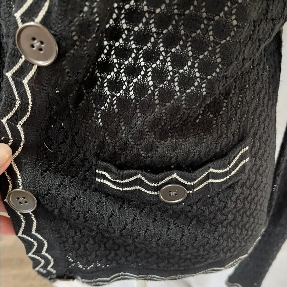Missoni Black Zig Zag Long Sleeve Cardigan - Picture 4 of 7
